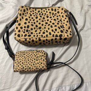 Universal Thread Tan and Black Crossbody Bag Set